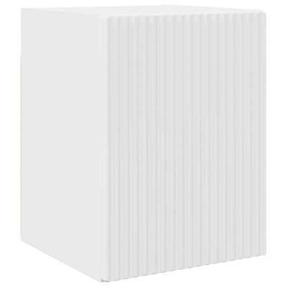 TV Cabinet Set 4 pcs High Gloss White Engineered Wood