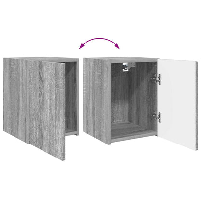 TV Cabinet Set Wall-mounted 4 pcs Grey Sonoma Engineered Wood