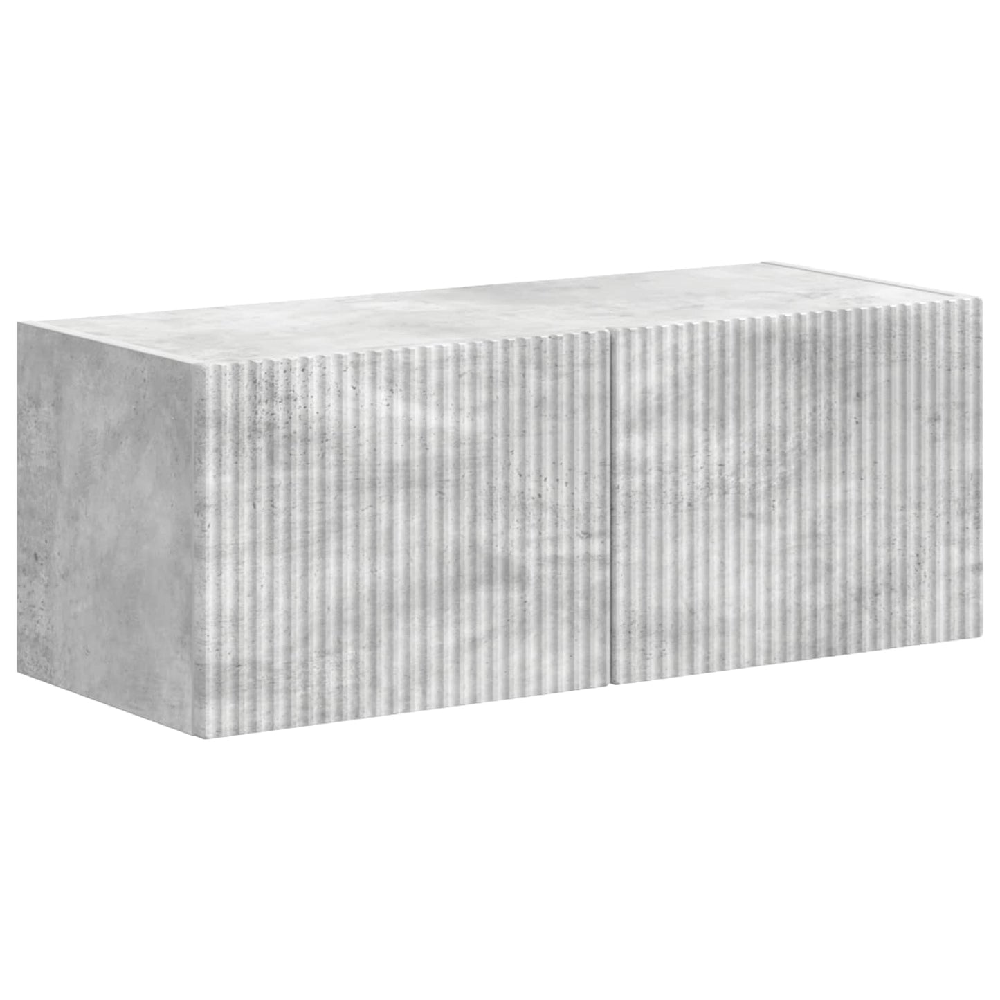 TV Cabinet Set Wall-mounted 4 pcs Concrete Grey Engineered Wood
