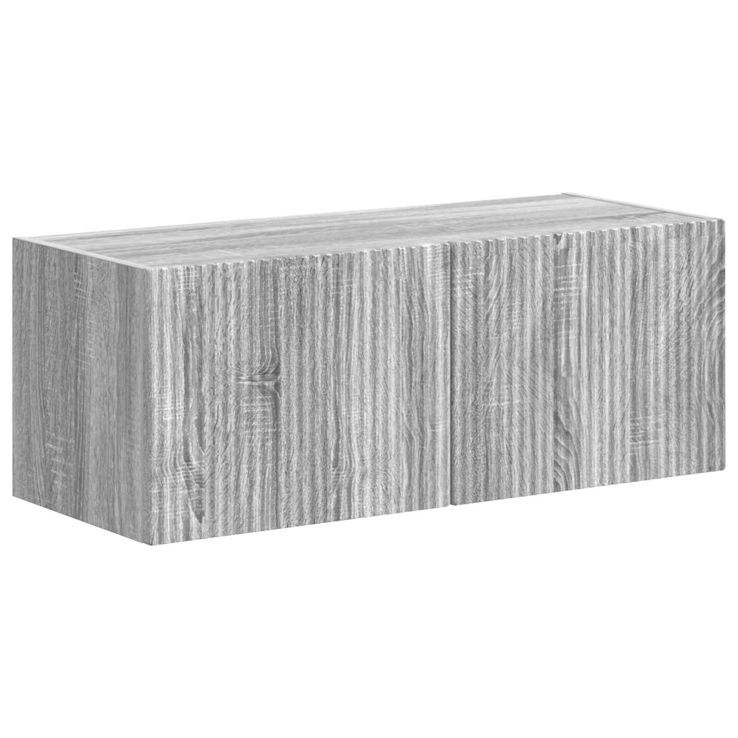 TV Cabinet Set Wall-mounted 4 pcs Grey Sonoma Engineered Wood
