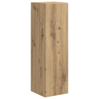 TV Cabinet Set Wall-mounted 4 pcs Artisan Oak Engineered Wood