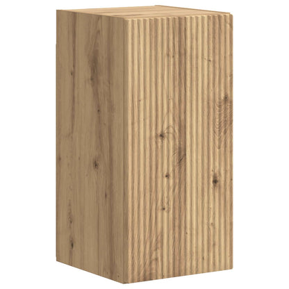 TV Cabinet Set Wall-mounted 4 pcs Artisan Oak Engineered Wood