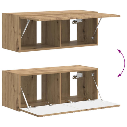 TV Cabinet Set Wall-mounted 4 pcs Artisan Oak Engineered Wood