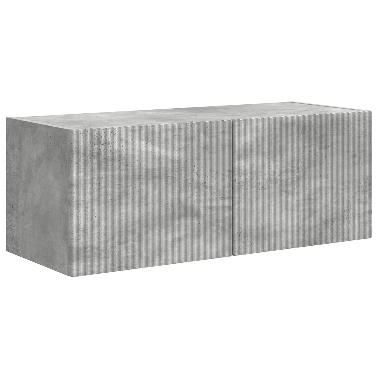 TV Cabinet Set Wall-mounted 3 pcs Concrete Grey Engineered Wood