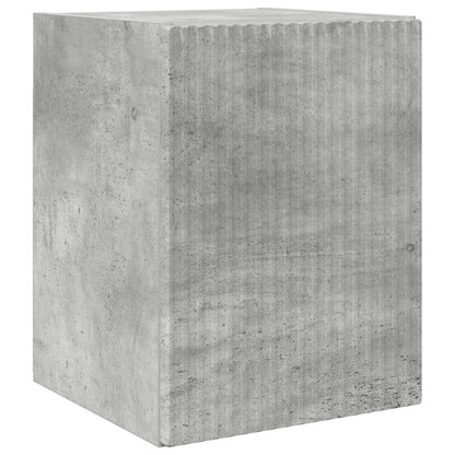 TV Cabinet Set Wall-mounted 3 pcs Concrete Grey Engineered Wood
