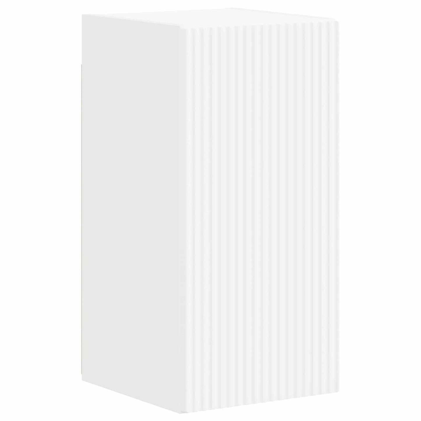 TV Cabinet Set Wall-mounted 4 pcs White Engineered Wood