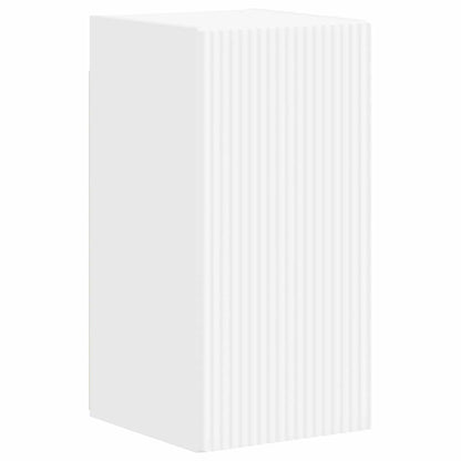 TV Cabinet Set Wall-mounted 4 pcs White Engineered Wood