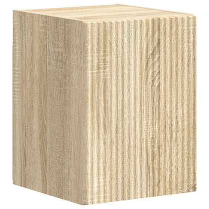 TV Cabinet Set Wall-mounted 4 pcs Sonoma Oak Engineered Wood