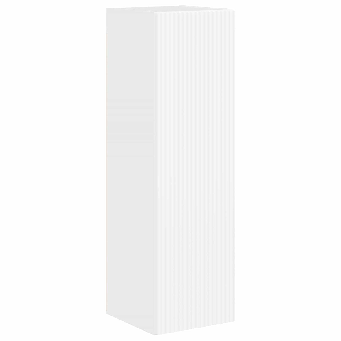 TV Cabinet Set 4 pcs High Gloss White Engineered Wood