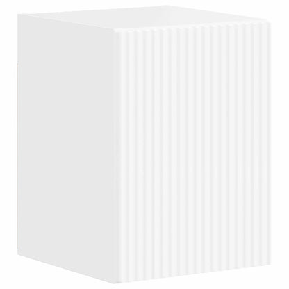 TV Cabinet Set 4 pcs High Gloss White Engineered Wood