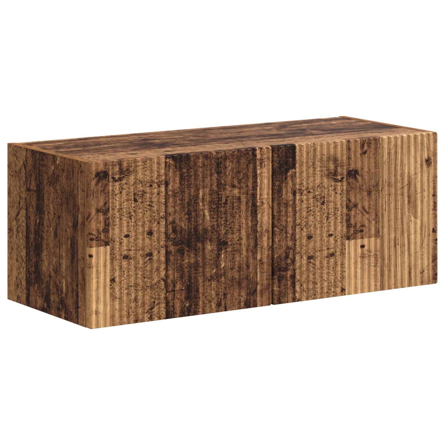 TV Cabinet Set Wall-mounted 4 pcs Old Wood Engineered Wood