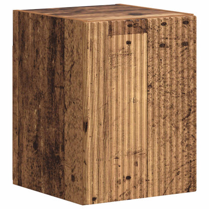 TV Cabinet Set Wall-mounted 4 pcs Old Wood Engineered Wood