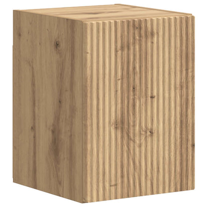 TV Cabinet Set Wall-mounted 4 pcs Artisan Oak Engineered Wood
