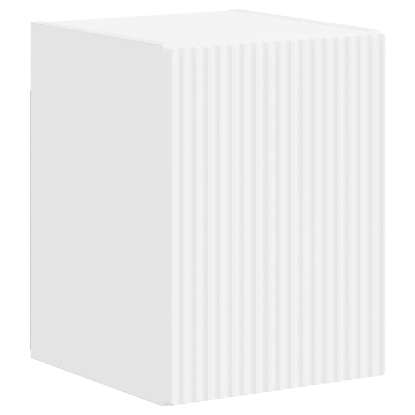 TV Cabinet Set Wall-mounted 4 pcs White Engineered Wood