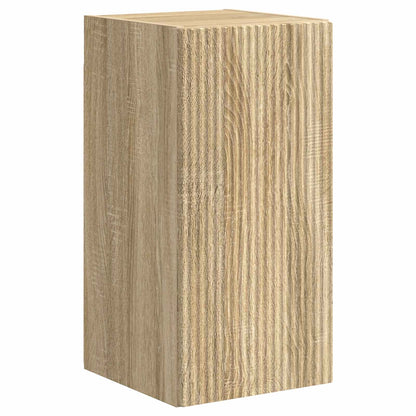 TV Cabinet Set Wall-mounted 4 pcs Sonoma Oak Engineered Wood