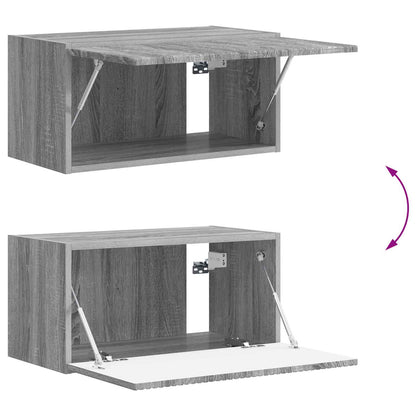 TV Cabinet Set Wall-mounted 4 pcs Grey Sonoma Engineered Wood