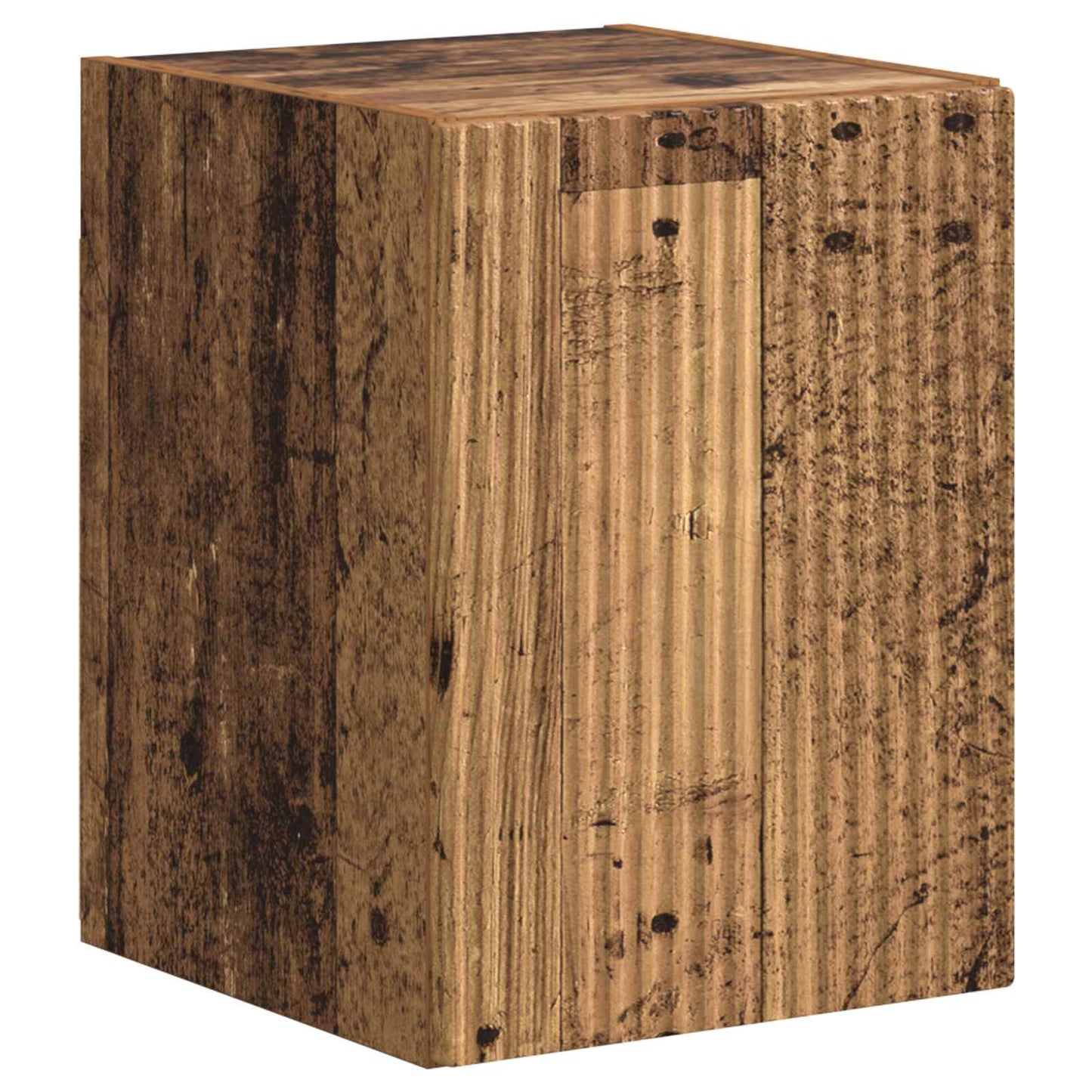 TV Cabinet Set Wall-mounted 4 pcs Old Wood Engineered Wood