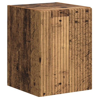 TV Cabinet Set Wall-mounted 4 pcs Old Wood Engineered Wood