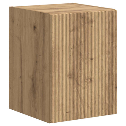 TV Cabinet Set Wall-mounted 4 pcs Artisan Oak Engineered Wood