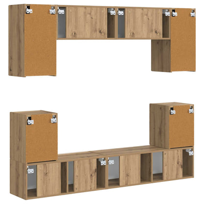 TV Cabinet Set 5 pcs Artisan Oak Engineered Wood