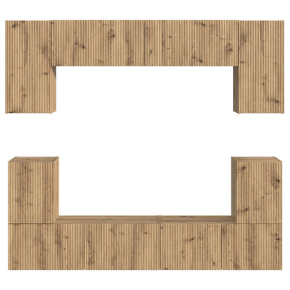 TV Cabinet Set 5 pcs Artisan Oak Engineered Wood