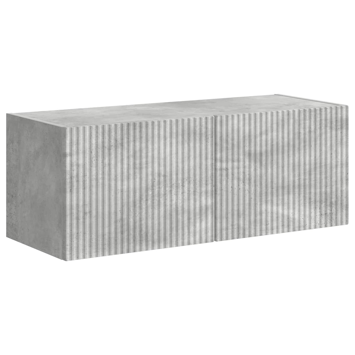 TV Cabinet Set Wall-mounted 6 pcs Concrete Grey Engineered Wood