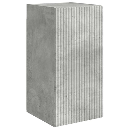 TV Cabinet Set Wall-mounted 6 pcs Concrete Grey Engineered Wood