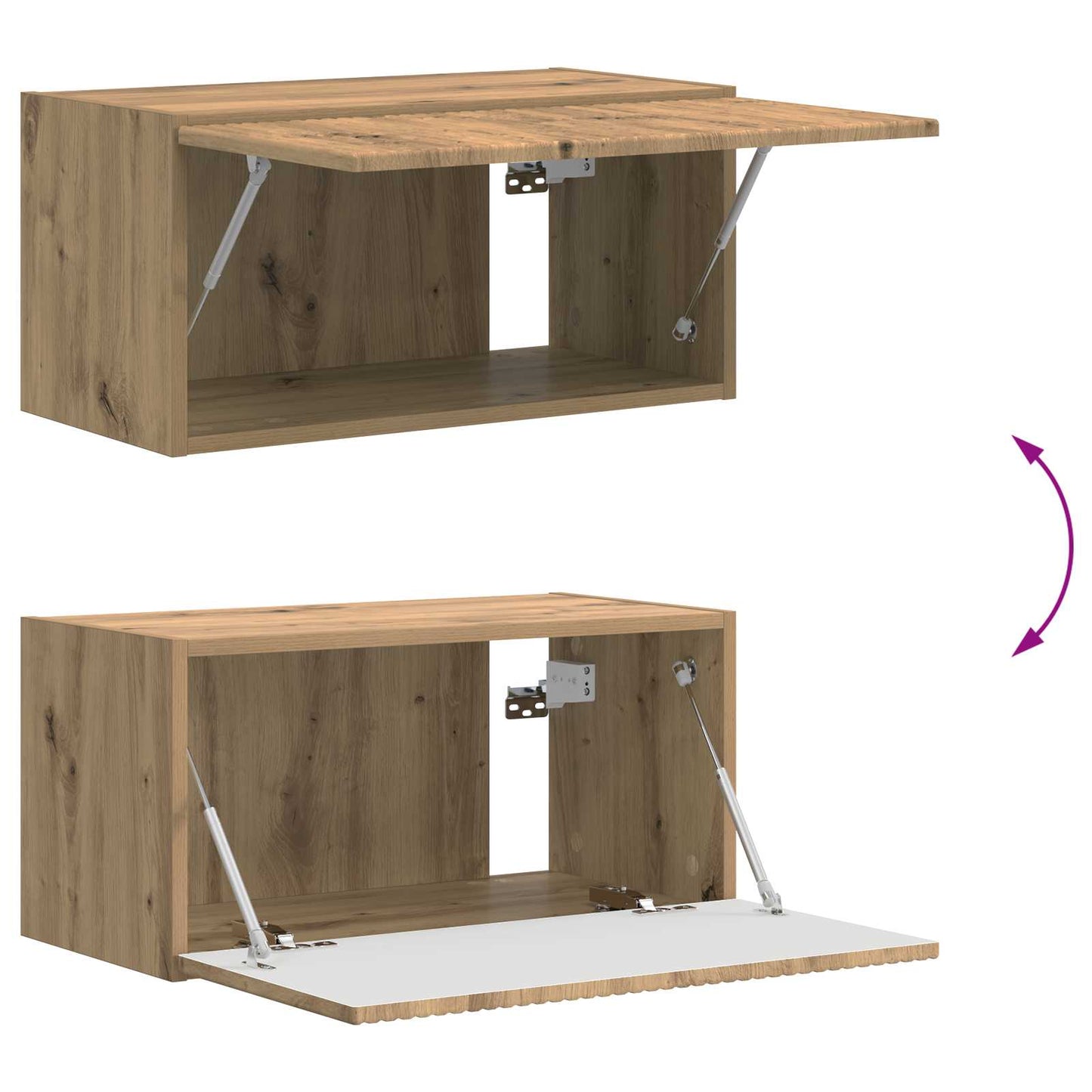TV Cabinet Set Wall-mounted 5 pcs Artisan Oak Engineered Wood