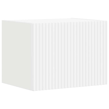 TV Cabinet Set Wall-mounted 5 pcs White Engineered Wood