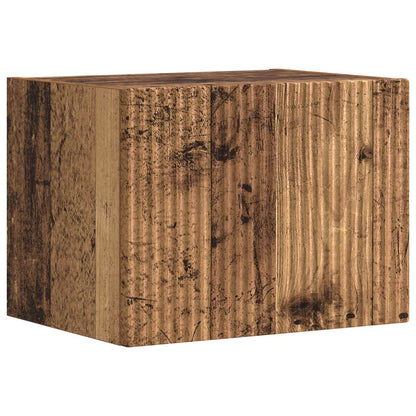 TV Cabinet Set Wall-mounted 5 pcs Old Wood Engineered Wood