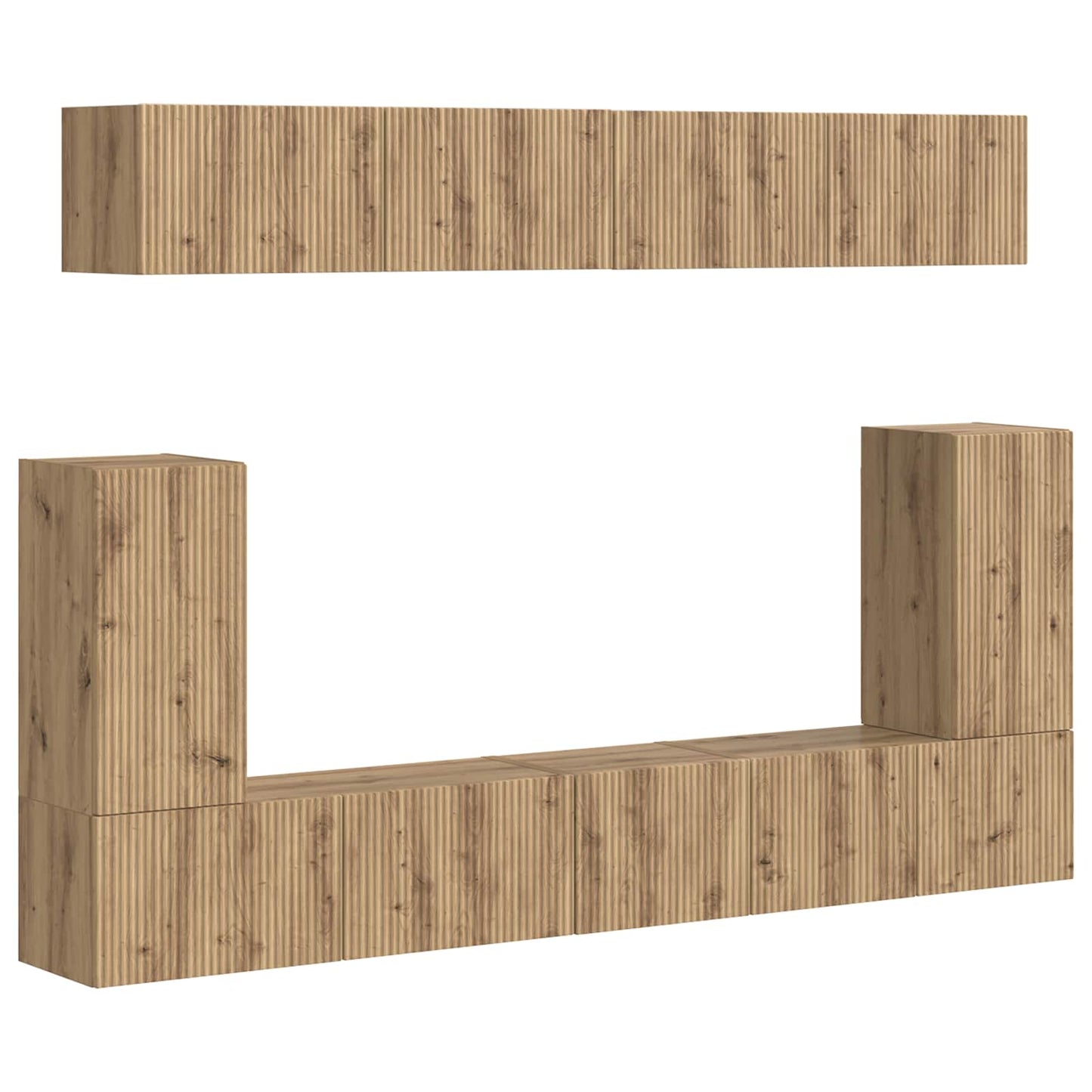 TV Cabinet Set 5 pcs Artisan Oak Engineered Wood