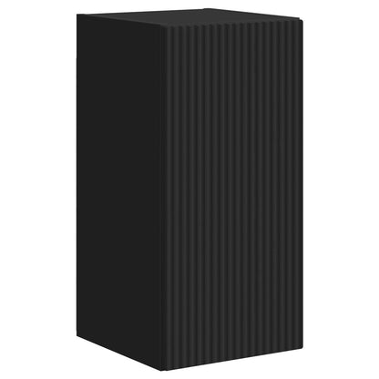 TV Cabinet Set 5 pcs Black Engineered Wood