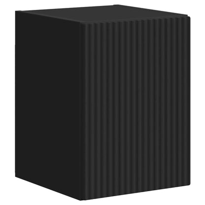 TV Cabinet Set 5 pcs Black Engineered Wood