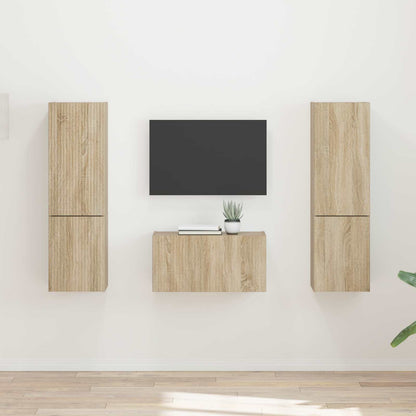 TV Cabinet Set 5 pcs Sonoma Oak Engineered Wood