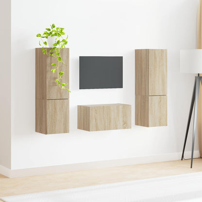 TV Cabinet Set 5 pcs Sonoma Oak Engineered Wood
