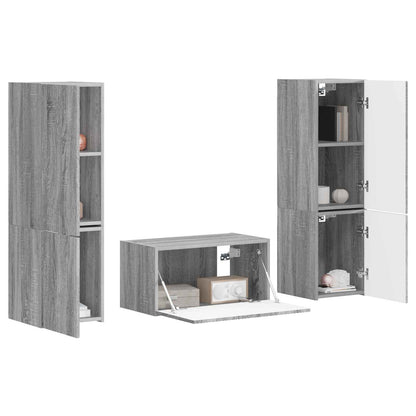 TV Cabinet Set 5 pcs Grey Sonoma Engineered Wood
