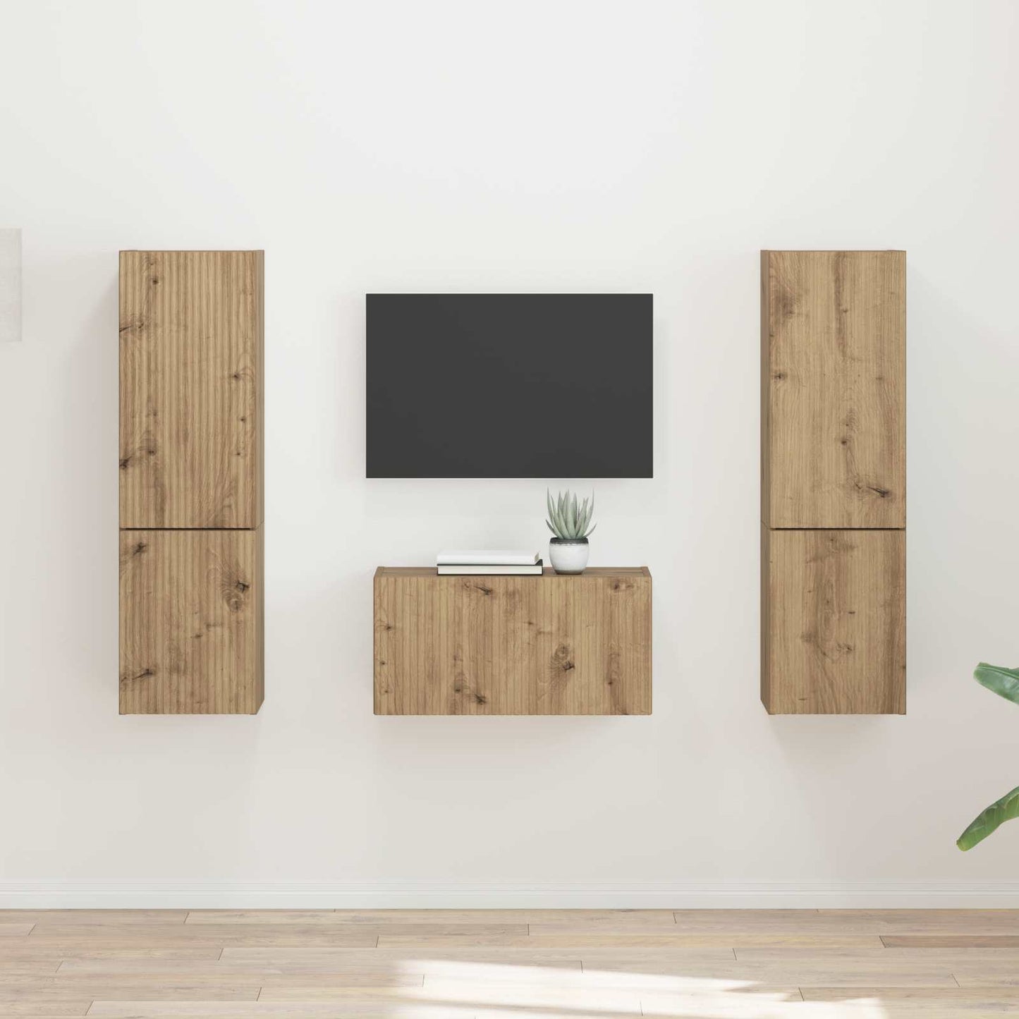 TV Cabinet Set 5 pcs Artisan Oak Engineered Wood