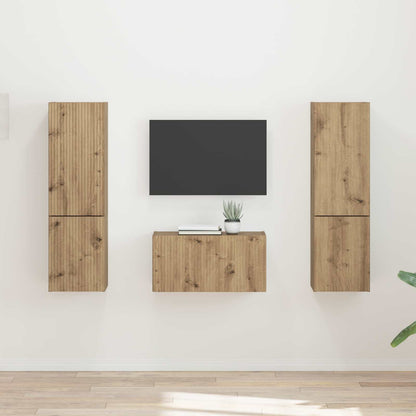 TV Cabinet Set 5 pcs Artisan Oak Engineered Wood