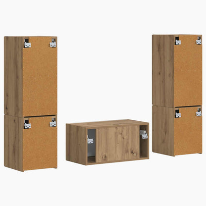 TV Cabinet Set 5 pcs Artisan Oak Engineered Wood