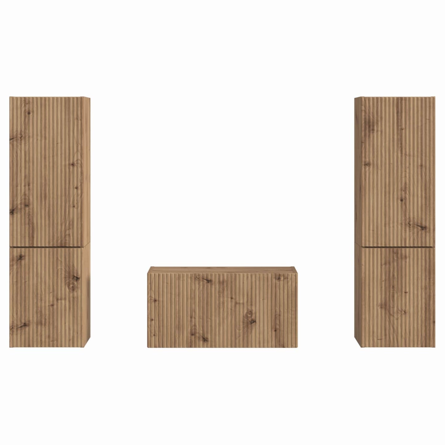TV Cabinet Set 5 pcs Artisan Oak Engineered Wood