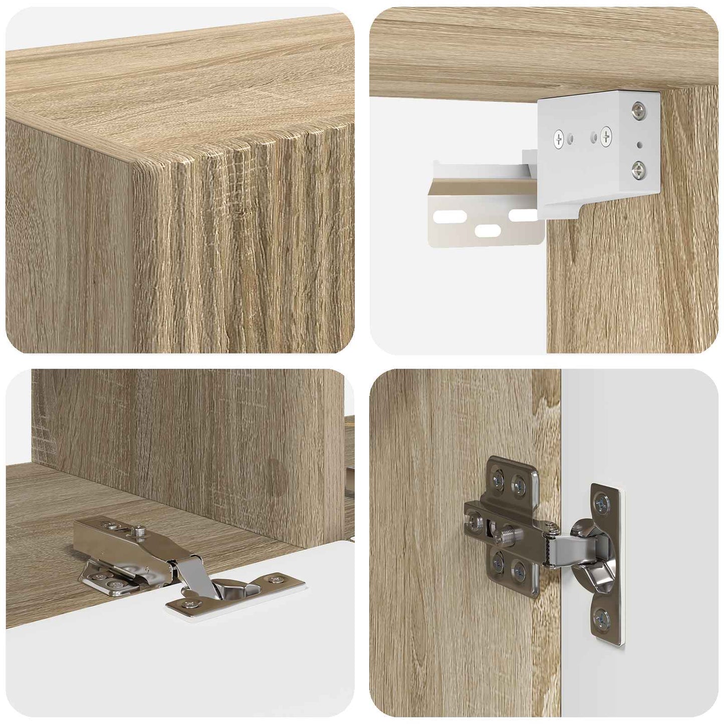 TV Cabinet Set 6 pcs Sonoma Oak Engineered Wood
