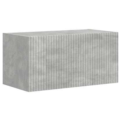 TV Cabinet Set 6 pcs Concrete Grey Engineered Wood