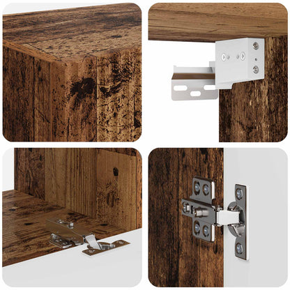 TV Cabinet Set 6 pcs Old Wood Engineered Wood