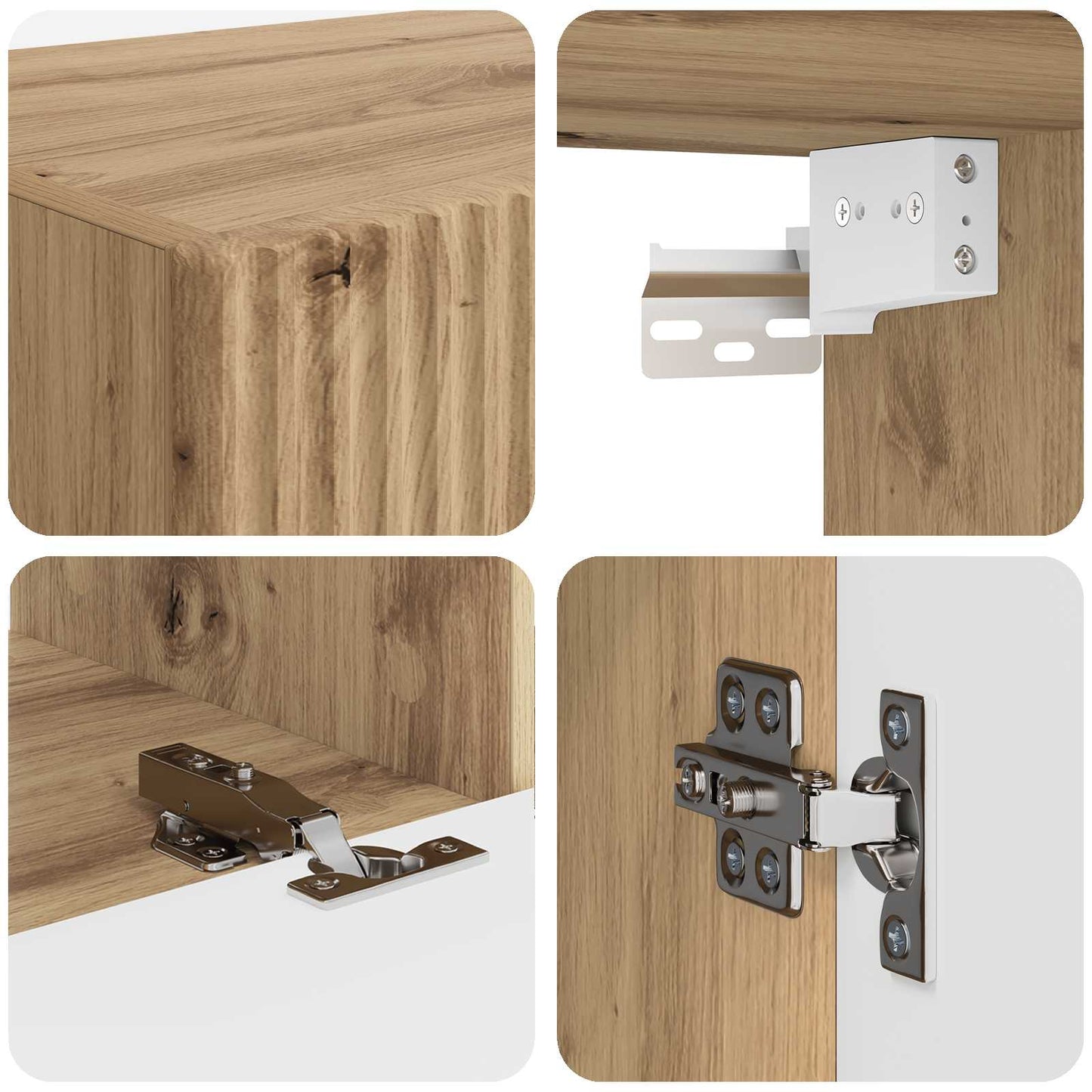 TV Cabinet Set 6 pcs Artisan Oak Engineered Wood