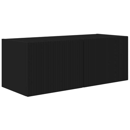 TV Cabinet 8 pcs Black