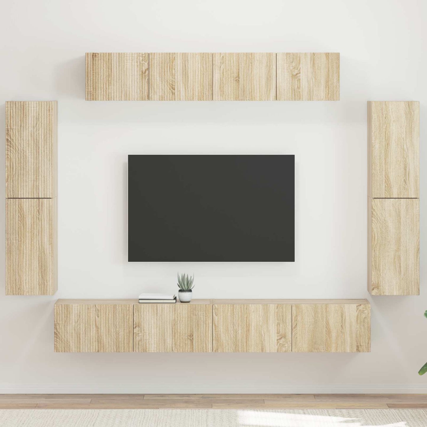 TV Cabinet 8 pcs Sonoma Oak