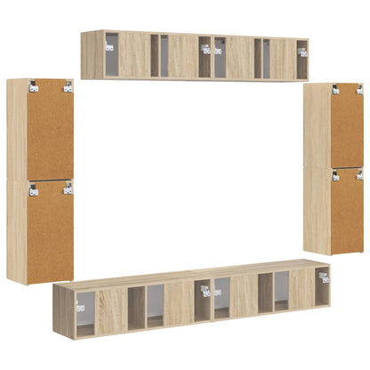 TV Cabinet 8 pcs Sonoma Oak