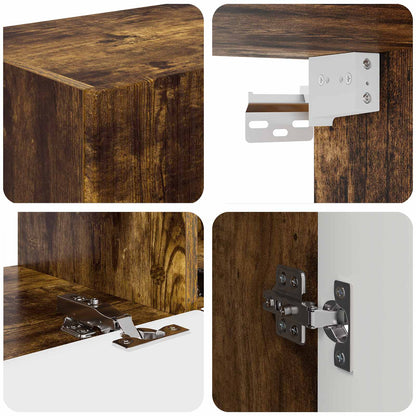 TV Cabinet 8 pcs Smoked Oak