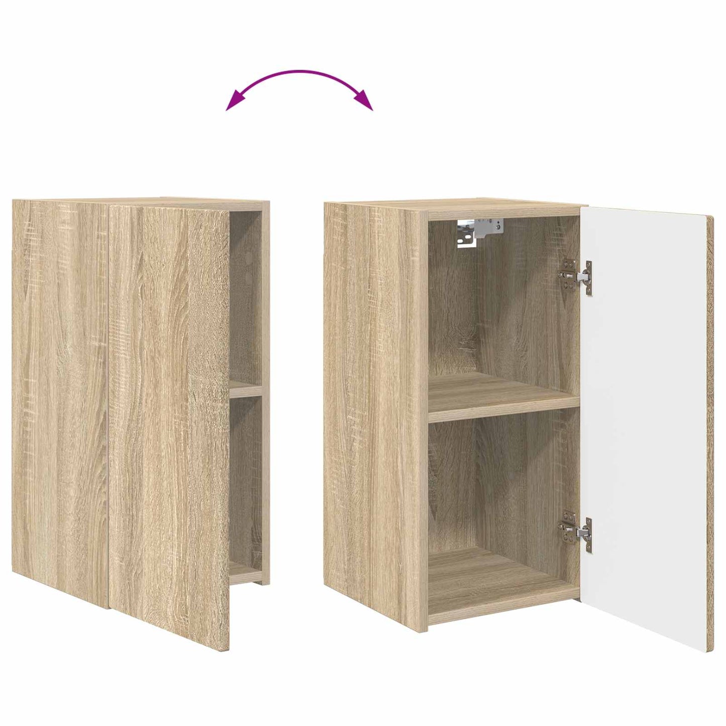 TV Cabinet Set 4 pcs Sonoma Oak Engineered Wood