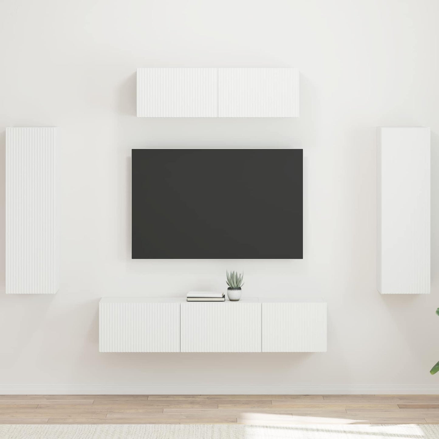 TV Cabinet 5 pcs White